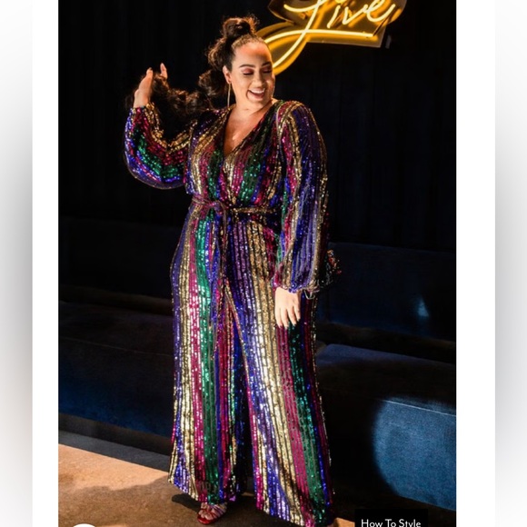 NWT Eloquii jumpsuit. Party!!! Women’s 18 - Picture 2 of 5